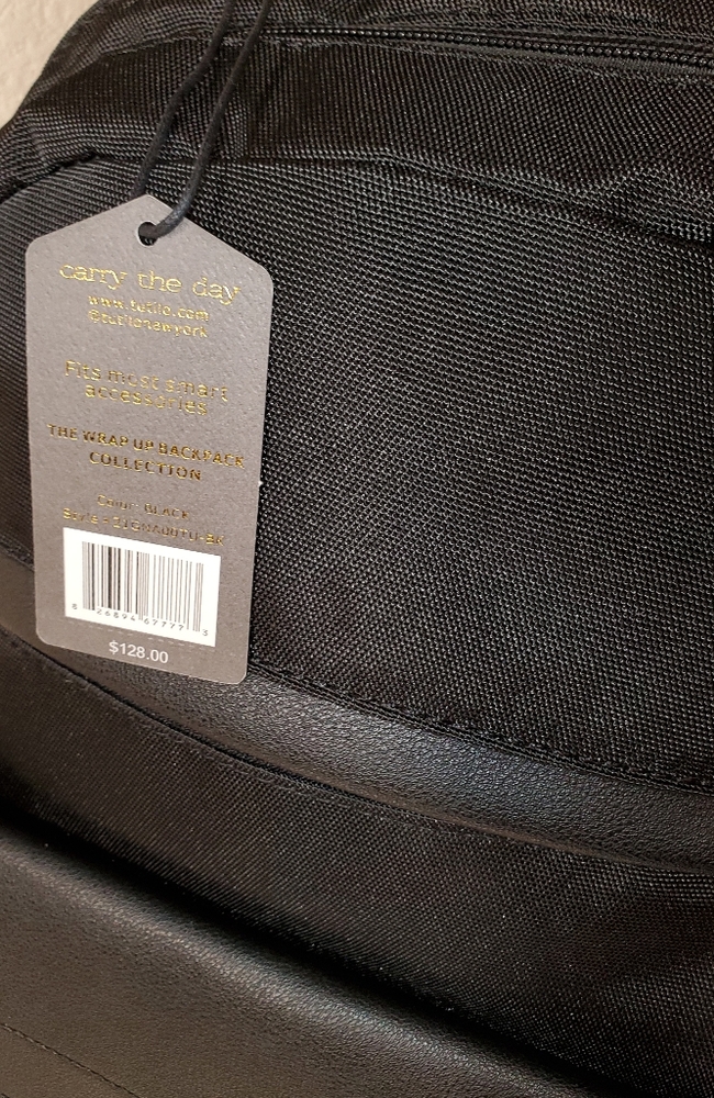 Tutilo Unisex Black Backback - Picture 6 of 8